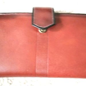 NEW WALLET, LEATHER BY IMPERANA, CREDIT CARD SLOT CHECK BOOK HOLDER, COIN PURSE